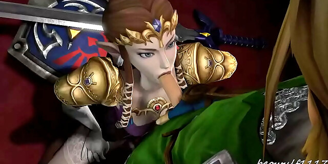 Zelda Sucking Link's Dick
