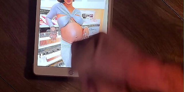 Cum Tribute Rihanna Pregnant