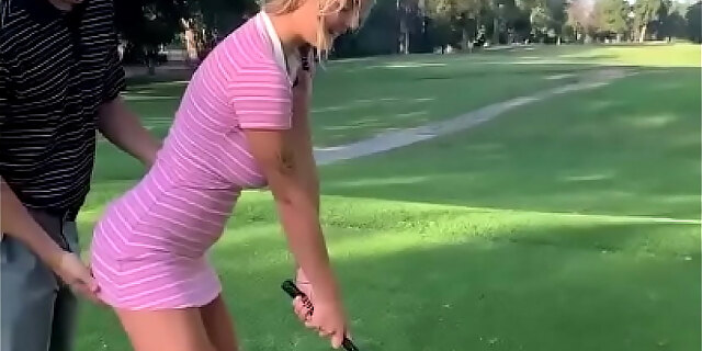 Golfing Blond Creampie