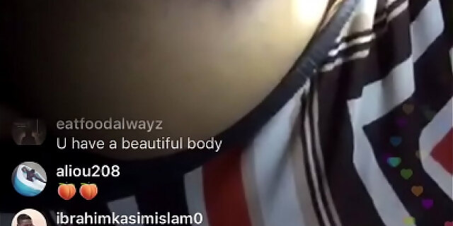 Big Breast On Instagram Live Touching Her Nipples
