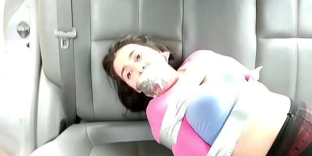 Slutty Hiker Taken Away Bound And Gagged By Two Women