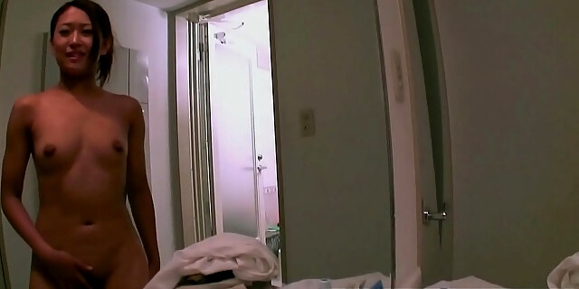 Japanese Couple Record Themselves Fucking In A Hotel Room