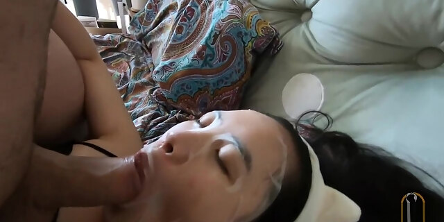 Helping My Cute Chinese Girlfriend Whiten Her Face
