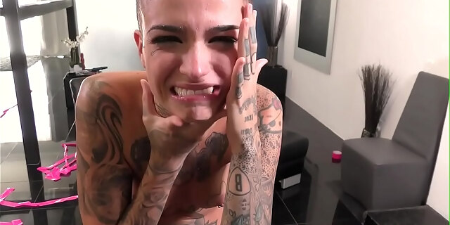 Tattooed Skank Gets Buttfucked