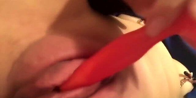 Testing Out Her Toys While Making Herself Cum