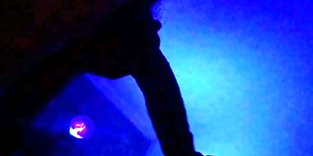 Sucking Bbc With Blue Light