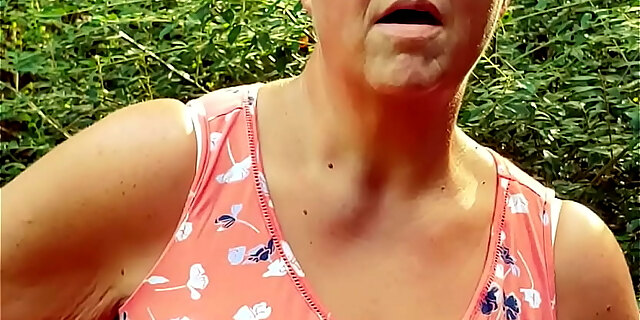 Granny T Squirting In The Public Park