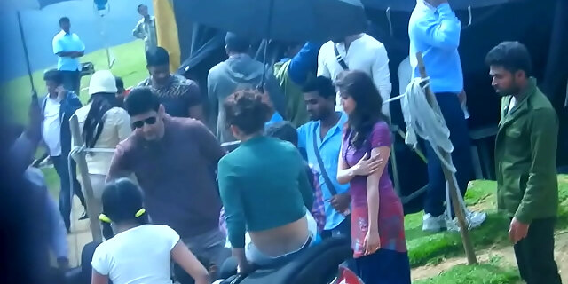 Mahesh Babu And Kajal Agarwal Shooting Leaked Video Hd