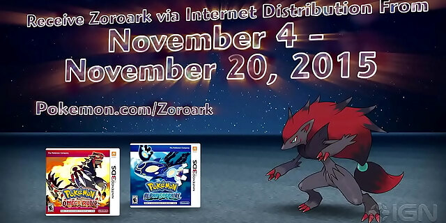 Pokemon Omega Ruby-alpha Sapphire - Zoroark Trailer