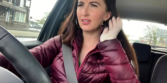 Brunette Medical Driving Girl