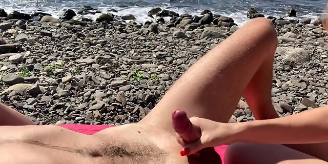 I Brought A Classmate To The Beach And Persuaded Her To Masturbate Me 4k 60fps