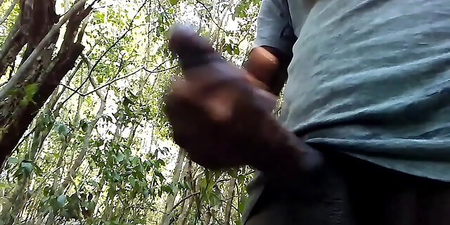 (must Watch) Horny Bbc Masturbation In The Woods With Huge Cumshot And Dirty Talk Pt2 @omarbbc9inch