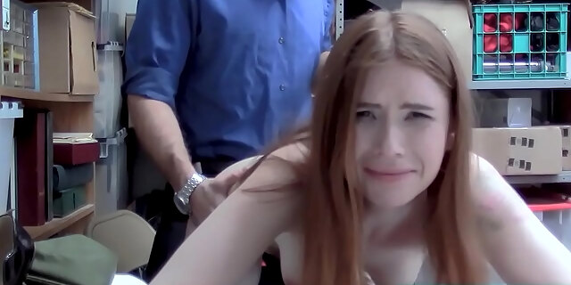 Petite Redhead Teen Thief Fucked In Doggystyle By Mall Guard - Teenrobbers.com